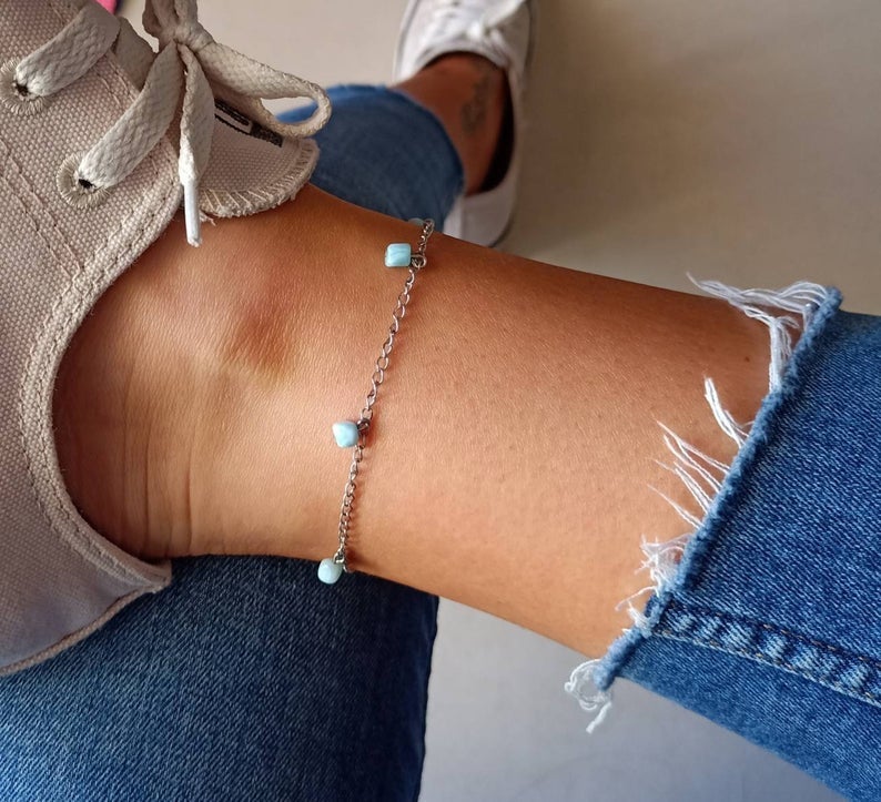 Larimar anklet on sale